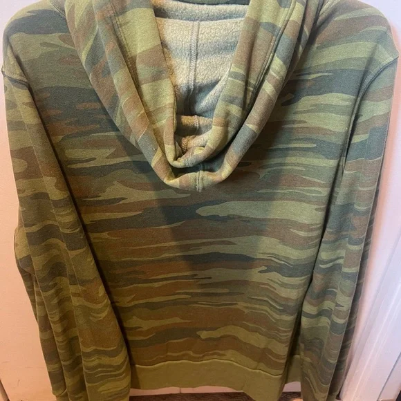 Aviator Nation Green Camouflage Ninja Hoodie with Embroidered Logo - Picture 2 of 6